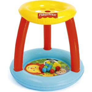 imageFisherPrice Animal Friends Ball Pit Inflatable IndoorOutdoot Use 35x33in Includes 15 Play Balls Preschool Ages 2