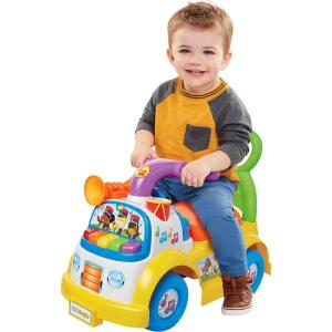 imageLittle People FisherPrice Music Parade Purple RideOn Plays 5 Marching Tunes ampamp Other Sounds Perfect for Toddler Boys ampamp Girls Ages 1 2 ampamp 3 Years Old  Helps Foster Motor SkillsMulticolor