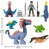 imageFisherPrice Imaginext Jurassic World Rebirth Action Figure Set with 1 3inch Human 5 Dinosaurs Toy Launcher ampamp Accessories