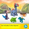 imageFisherPrice Imaginext Jurassic World Rebirth Action Figure Set with 1 3inch Human 5 Dinosaurs Toy Launcher ampamp Accessories