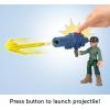 imageFisherPrice Imaginext Jurassic World Rebirth Action Figure Set with 1 3inch Human 5 Dinosaurs Toy Launcher ampamp Accessories