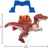 imageFisherPrice Imaginext Jurassic World Rebirth Dinosaur Toy Sprinting Spinosaurus Figure with Lunge ampamp Chomp Motion 9 Inches Tall