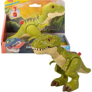 imageFisherPrice Imaginext Jurassic World Dinosaur Action Figure with KidActivated Motion ampamp Growing Spikes 775inch Aquilops Dino ToyT Rex