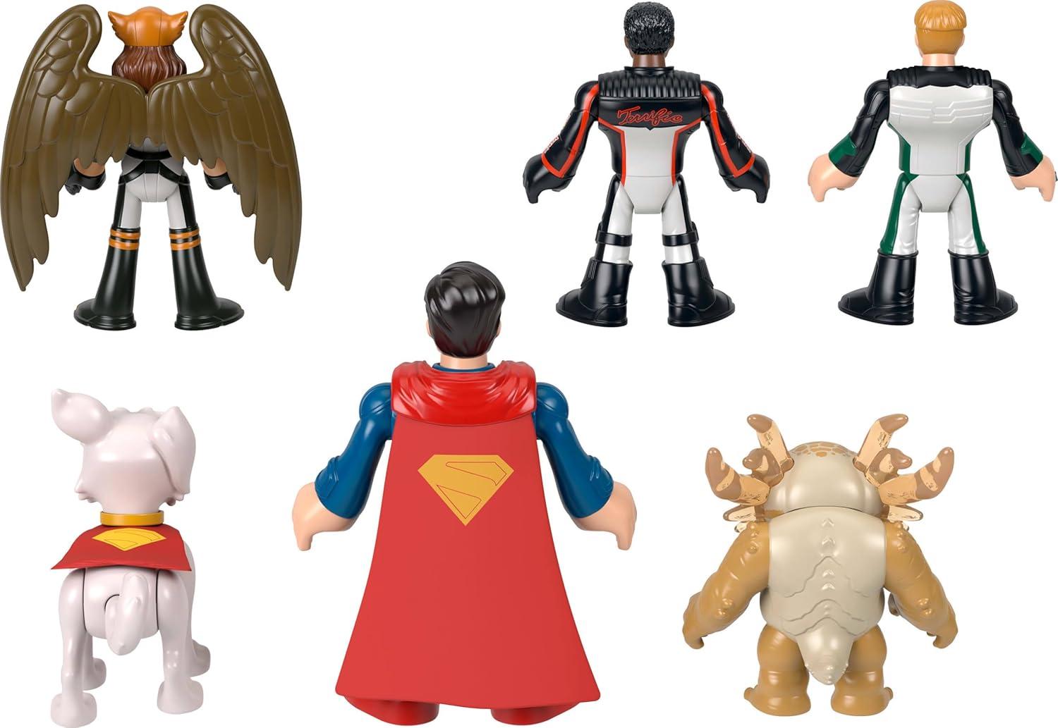 imageFisherPrice Imaginext Superman Action Figure Multipack 6 Characters 3inch Collectible Set with Krypto ampamp Kaiju