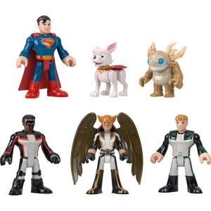 imageFisherPrice Imaginext Superman Action Figure Multipack 6 Characters 3inch Collectible Set with Krypto ampamp Kaiju