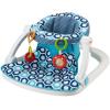 imageFisherPrice Portable Baby Chair Darling Dots SitMeUp Floor Seat with BPAFree Teether ampamp Clacker Newborn Developmental ToysBlue