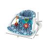 imageFisherPrice Portable Baby Chair Darling Dots SitMeUp Floor Seat with BPAFree Teether ampamp Clacker Newborn Developmental ToysBlue
