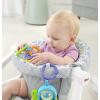 imageFisherPrice Portable Baby Chair Darling Dots SitMeUp Floor Seat with BPAFree Teether ampamp Clacker Newborn Developmental ToysGrey