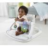 imageFisherPrice Portable Baby Chair Darling Dots SitMeUp Floor Seat with BPAFree Teether ampamp Clacker Newborn Developmental ToysGrey