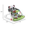imageFisherPrice Portable Baby Chair Darling Dots SitMeUp Floor Seat with BPAFree Teether ampamp Clacker Newborn Developmental ToysPanda