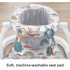 imageFisherPrice Portable Baby Chair Darling Dots SitMeUp Floor Seat with BPAFree Teether ampamp Clacker Newborn Developmental ToysRainbow Showers
