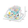 imageFisherPrice Portable Baby Chair Darling Dots SitMeUp Floor Seat with BPAFree Teether ampamp Clacker Newborn Developmental ToysWindmill