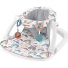imageFisherPrice Portable Baby Chair Darling Dots SitMeUp Floor Seat with BPAFree Teether ampamp Clacker Newborn Developmental ToysRainbow Showers