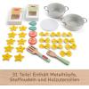 imageFisherPrice Preschool Toy Pots ampamp Pasta Chef Set 31Piece Pretend Cooking Playset with Play Food ampamp Wood Utensils for Kids Ages 3 Years