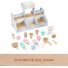 imageFisherPrice Wood Pretend Play Toy Ice Cream Shop Set 18Piece Wooden Food Playset for Preschool Kids Ages 3 YearsIce Cream Shop