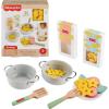 imageFisherPrice Preschool Toy Pots ampamp Pasta Chef Set 31Piece Pretend Cooking Playset with Play Food ampamp Wood Utensils for Kids Ages 3 Years