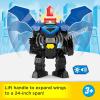 imageFisherPrice Imaginext DC Super Friends Batman Flight Mech with Lights Sounds Motion ampamp 3inch Action Figure 145inch Toy Includes Launcher ampamp Discs