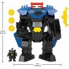 imageFisherPrice Imaginext DC Super Friends Batman Flight Mech with Lights Sounds Motion ampamp 3inch Action Figure 145inch Toy Includes Launcher ampamp Discs