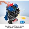 imageFisherPrice Imaginext DC Super Friends Batman Flight Mech with Lights Sounds Motion ampamp 3inch Action Figure 145inch Toy Includes Launcher ampamp Discs