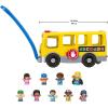imageFisherPrice Little People Toddler Toy Big Yellow School Bus ampamp Community Heroes Set Musical PullAlong Vehicle ampamp Figures for Kids Ages 1 Years