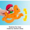 imageFisherPrice Little People Toddler Toys Christmas Wonderland Toy Set with Santa Elf ampamp Reindeer Figures for Ages 1 Years