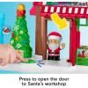 imageFisherPrice Little People Toddler Toys Christmas Wonderland Toy Set with Santa Elf ampamp Reindeer Figures for Ages 1 Years
