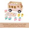 imageFisherPrice Wood Toddler Toy Ice Cream Truck Shape Sorter Set 9 Wooden Pieces for Developmental Play Kids Ages 18 Months