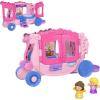 imageFisherPrice Little People Toddler Toy Disney Princess PullAlong Musical Carriage Playset with Figures for Pretend Play Kids Ages 18 Months