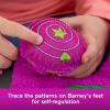 imageBarney FisherPrice World Toddler Toy Sensory 1275Inch Plush with Fidget Activity ampamp Textured Details for Kids Ages 2 Years