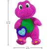 imageBarney FisherPrice World Toddler Toy Sensory 1275Inch Plush with Fidget Activity ampamp Textured Details for Kids Ages 2 Years