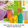 imageFisherPrice Preschool Learning Toy Adding Alligator Counting Activity with 10 Stacking Blocks for Kids Ages 3 Years