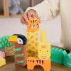 imageFisherPrice Toddler Toy Wooden Jungle Blocks 50Piece AnimalThemed Building Set for Preschool Pretend Play Kids Ages 2 YearsJungle