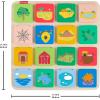 imageFisherPrice Wood Preschool Toy Lift ampamp Reveal Board Early Learning Activity for Fine Motor Developmental Play Kids Ages 3 Years