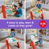 imageFisherPrice Baby ampamp Toddler Toy Laugh ampamp Learn 4in1 Activity Table ampamp Art Easel with Educational Music for Ages 6 Months Multilanguage Version
