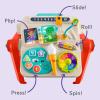imageFisherPrice Baby ampamp Toddler Toy Laugh ampamp Learn 4in1 Activity Table ampamp Art Easel with Educational Music for Ages 6 Months Multilanguage Version