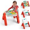imageFisherPrice Baby ampamp Toddler Toy Laugh ampamp Learn 4in1 Activity Table ampamp Art Easel with Educational Music for Ages 6 Months Multilanguage Version