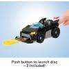 imageFisherPrice Imaginext DC Super Friends Metal Force Batmobile Toy Car 3inch Batman Action Figure ampamp Accessories Set Includes Launcher ampamp 2 Discs
