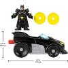 imageFisherPrice Imaginext DC Super Friends Metal Force Batmobile Toy Car 3inch Batman Action Figure ampamp Accessories Set Includes Launcher ampamp 2 Discs