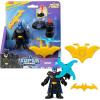 imageFisherPrice Imaginext DC Super Friends Metal Force Action Figure ampamp Accessories Set Includes 3inch Batman with Spinning Blade