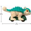 imageFisherPrice Imaginext Jurassic World Dinosaur Ankylosaurus PushToy with Rolling Wheels ampamp Wiggling Motion 55 Inches Tall