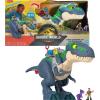 imageFisherPrice Imaginext Jurassic World Rebirth Dinosaur Playset Ultimate Action Chomp T rex 18inch Dino Toy with Lights Sounds Motion ampamp 2 3inch Action Figures
