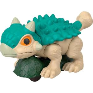 imageFisherPrice Imaginext Jurassic World Dinosaur Ankylosaurus PushToy with Rolling Wheels ampamp Wiggling Motion 55 Inches Tall