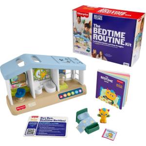 imageFisherPrice Toddler Toys Big Little Feelings Bedtime Routine Kit 4Piece Set of Activities ampamp Parenting Tips for Kids Ages 18 Months