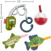 imageFisherPrice Baby Toys Mini Me Moments Reel Fun Fishing Set 4Piece Sensory Activities for Newborn Developmental Play Ages 3 Months
