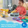 imageFisherPrice Musical Toy Deluxe Rockin Record Player Pretend Turntable with 6 Albums for Preschool Play Kids Ages 3 Years