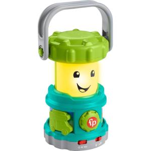imageFisherPrice Baby Learning Toy Laugh ampamp Learn Camping Fun Lantern Pretend Camping Gear with Lights ampamp Music for Infants Ages 6 Months