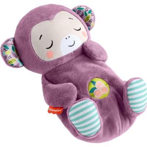imageFisherPrice Baby Toy Soothe n Snuggle Purple Monkey Plush Portable Sound Machine with Breathing Motion ampamp Lights for Newborns Ages 0 Months