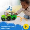 imageFisherPrice Little People Toddler Toy Push ampamp Play Tractor PushAlong Musical Farm Vehicle with 2 Figures for Pretend Play Kids Ages 1 Years