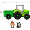 imageFisherPrice Little People Toddler Toy Push ampamp Play Tractor PushAlong Musical Farm Vehicle with 2 Figures for Pretend Play Kids Ages 1 Years