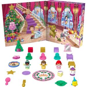 imageFisherPrice Little People Toddler Toy Disney Princess Advent Calendar 24 Figures ampamp Accessories for Preschool Pretend Play Ages 18 Months